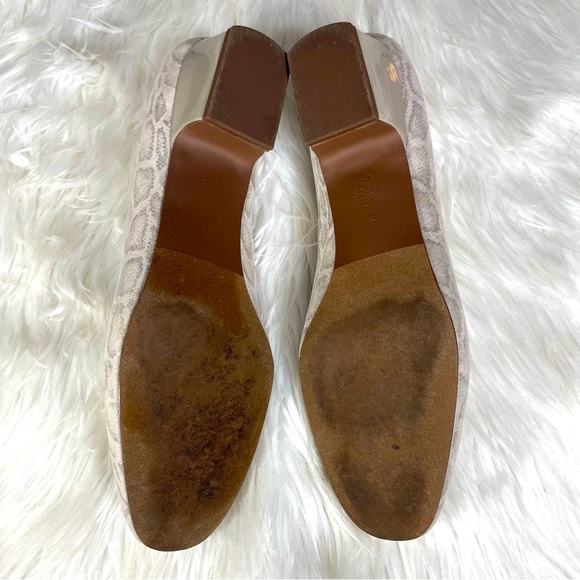 Trotters Doris Leather Pumps Grey Snake Print Sz. 10.5 - Picture 8 of 11